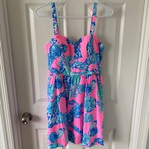 NWT Lily Pulitzer pink and blue dress